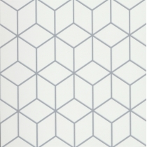 GEOMETRY - 10X10, GRAY CUBE, MATTE/SATIN